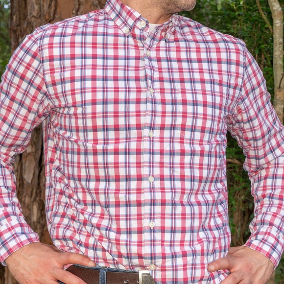 Banana Republic Other - Banana Republic CAMDEN Fit Button Down (red)